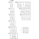 Вкладыш шуфлядный COMFORT 800/430, металлик (факт.размер 735х430мм) (31565) 