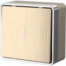 Выключатель 1-кл с подсветкой шампань рифленый Werkel (W5010110) 