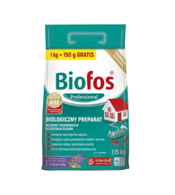 Биофос порошок для септиков и очистит.станций Biofos Professional 1 кг+150гр, пакет