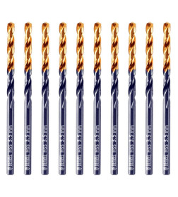 Сверло по металлу  3,5 мм HSS-Tin (10 шт.) Golden Tip Denzel 717207