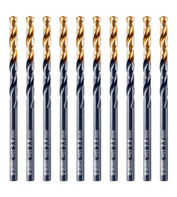 Сверло по металлу  3,8 мм HSS-Tin (10 шт.) Golden Tip Denzel 717208