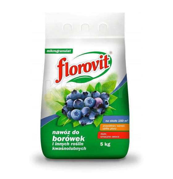 Удобрение Флоровит для голубики гран. 5кг, мешок