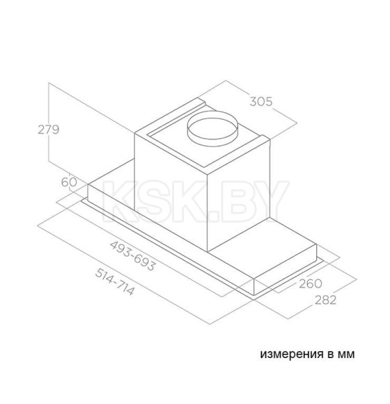 Вытяжка Elica HIDDEN ADVANCE BL MAT/A/72 (HIDDENADVANCEBLMAT/A/72) 