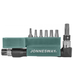 Набор бит 1/4" TORX T10-T40 c Г-образным приводом (8 предметов) Jonnesway S08H2S8S