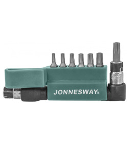 Набор бит 1/4" T-TORX T10H-T40H c Г-образным приводом (8 предметов) Jonnesway S08H2ST8S