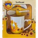 Набор подарочный (чашка, блюдце, ложка) из фарфора DomiNado 97-493 (97-493) 