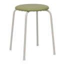 Табурет круглый "Пенек легкий 180", с ЛДСП, оливковый/белый (115768) 