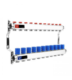 Группа коллекторная с расходомерами ВР 1", на 11 контуров 3/4" EK, нержавеющая сталь VARMEGA