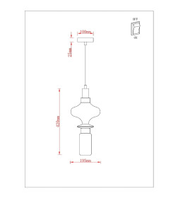 Светильник подвесной ARTE LAMP A2442SP-10PB