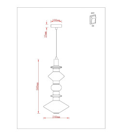 Светильник подвесной ARTE LAMP A2442SP-15PB