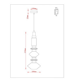 Светильник подвесной ARTE LAMP A2442SP-16PB