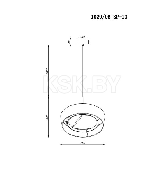 Светильник подвесной Divinare 1029/06 SP-10 (1029/06 SP-10) 