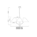 Светильник подвесной ARTE LAMP A4086LM-4CC (A4086LM-4CC) 