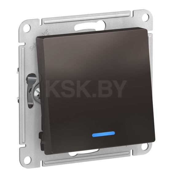 Переключатель 1кл.10А с индик. мокко Schneider Electric Atlasdesign (ATN000663) 
