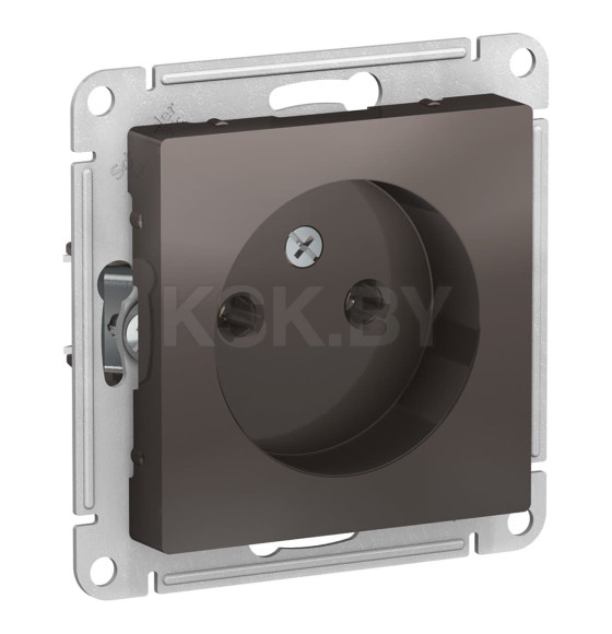 Розетка 1-я без з/к мокко Schneider Electric Atlasdesign (ATN000641) 