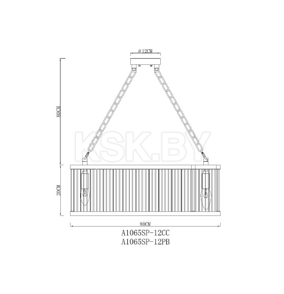 Светильник подвесной ARTE LAMP A1065SP-12CC (A1065SP-12CC) 