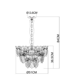 Светильник подвесной ARTE LAMP A4078LM-6CC