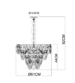 Светильник подвесной ARTE LAMP A4078LM-9CC