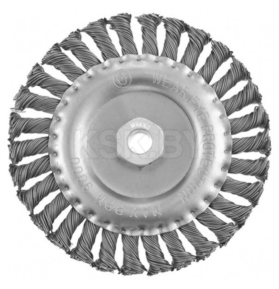 Щетка дисковая косичка 150 мм М14 Matrix 74645 (74645) 