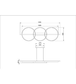 Светильник подвесной ARTE LAMP A3913SP-24BK