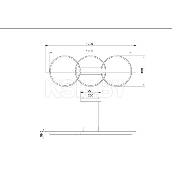 Светильник подвесной ARTE LAMP A3913SP-24BK (A3913SP-24BK) 