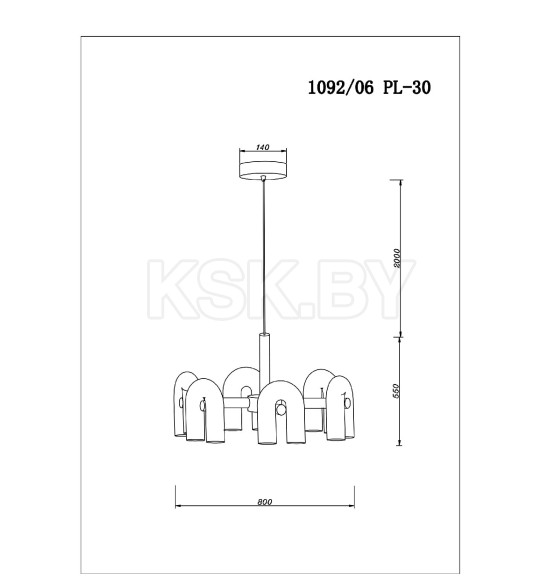 Светильник потолочный Divinare 1092/06 PL-30 (1092/06 PL-30) 