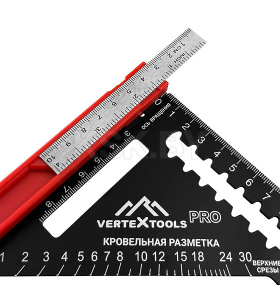 Угольник многофункциональный VERTEXTOOLS Profi Inox 7в1 (3046-1) 