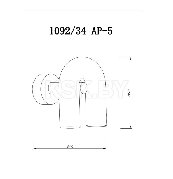 Светильник настенный Divinare 1092/34 AP-5 (1092/34 AP-5) 