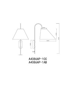 Светильник настенный ARTE LAMP A4086AP-1AB