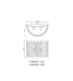 Светильник настенный ARTE LAMP A1065AP-2CC