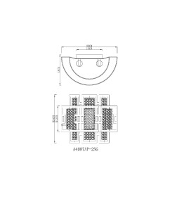 Светильник настенный ARTE LAMP A4087AP-2SG