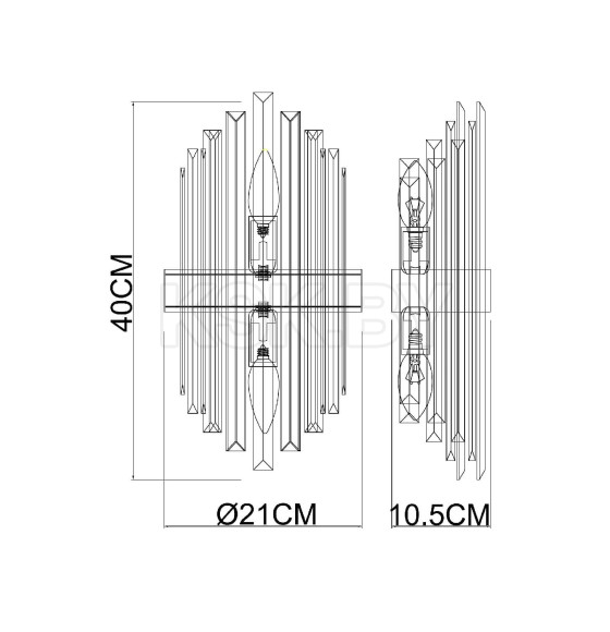 Светильник настенный ARTE LAMP A1068AP-2CC (A1068AP-2CC) 