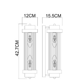 Светильник настенный ARTE LAMP A1070AP-2CC