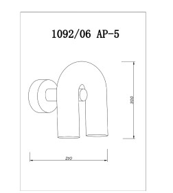 Светильник настенный Divinare 1092/06 AP-5