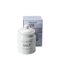 Банка для сыпучих продуктов керамическая "Salt" 700 мл/10,5*16 см (арт. QC23A410SA, код 277810)