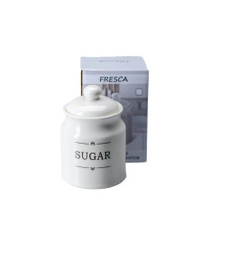 Банка для сыпучих продуктов керамическая "Sugar" 700 мл/10,5*16 см (арт. QC23A410S, код 277803)