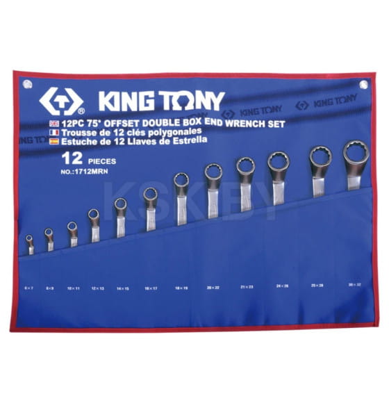 Набор ключей накидных 6-32 мм (12 предметов) KING TONY 1712MRN (1712MRN) 