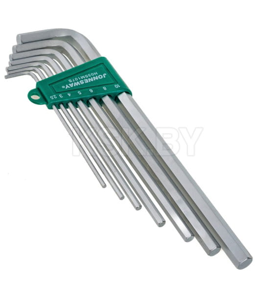Набор ключей шестигранных 2,5-10 мм EXTRA LONG S2 (7 предметов) Jonnesway H03SM107S (H03SM107S) 
