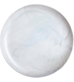 Тарелка мелкая стеклокерамическая "Diwali White Marble" 25 см, Q8840