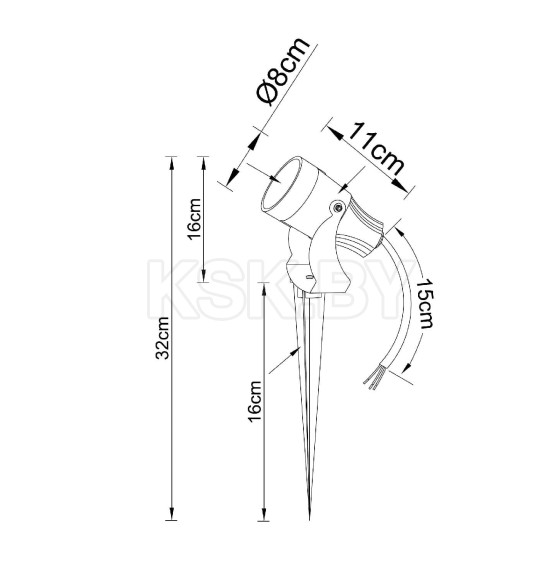 Уличный светильник ARTE LAMP A4715IN-1BK (A4715IN-1BK) 