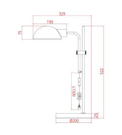 Светильник настольный ARTE LAMP A7055LT-1BK