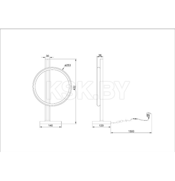 Светильник настольный ARTE LAMP A3913LT-10BK (A3913LT-10BK) 