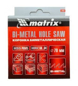 Коронка биметаллическая 70 мм BIMETAL Matrix 72470