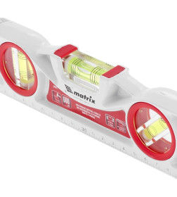 Уровень  600 мм алюминиевый литой, фрезерованный, 3 глазка, две ударные площадки Matrix 34911