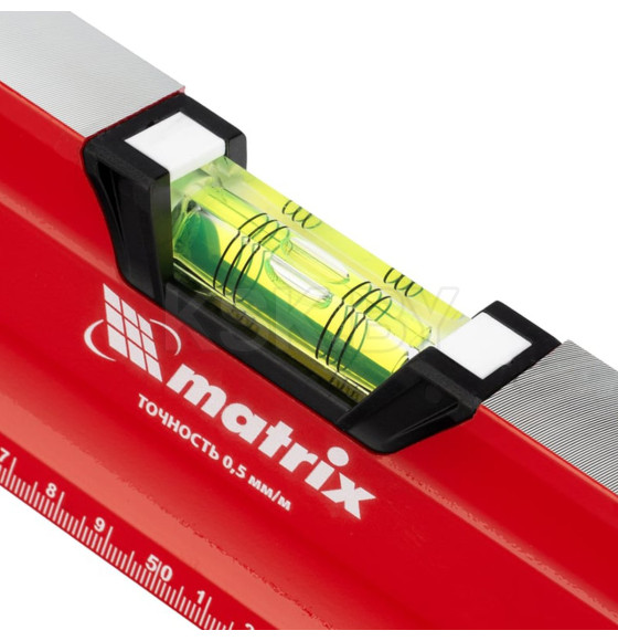 Уровень 1000 мм алюминиевый, магнитный, фрезерованный, 3 глазка (1 зеркальный), 2 компонентные рукоятки Matrix 34733 (34733) 