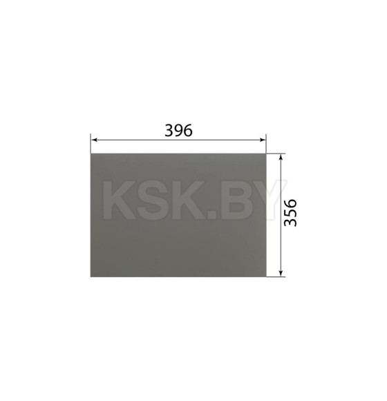 Заготовка щитовая мебельная  356х396 мм P004 серый мат (P004) 