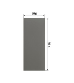 Заготовка щитовая мебельная  716х196 мм P004 серый мат