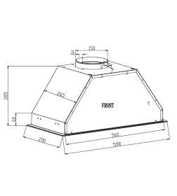 Вытяжка  SCHTOFF Armonia 60 Black