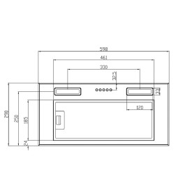 Вытяжка кухонная SCHTOFF Elemento 60 White