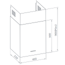Вытяжка кухонная Weissgauff Box 40 PB White (Box40PBWhite) 